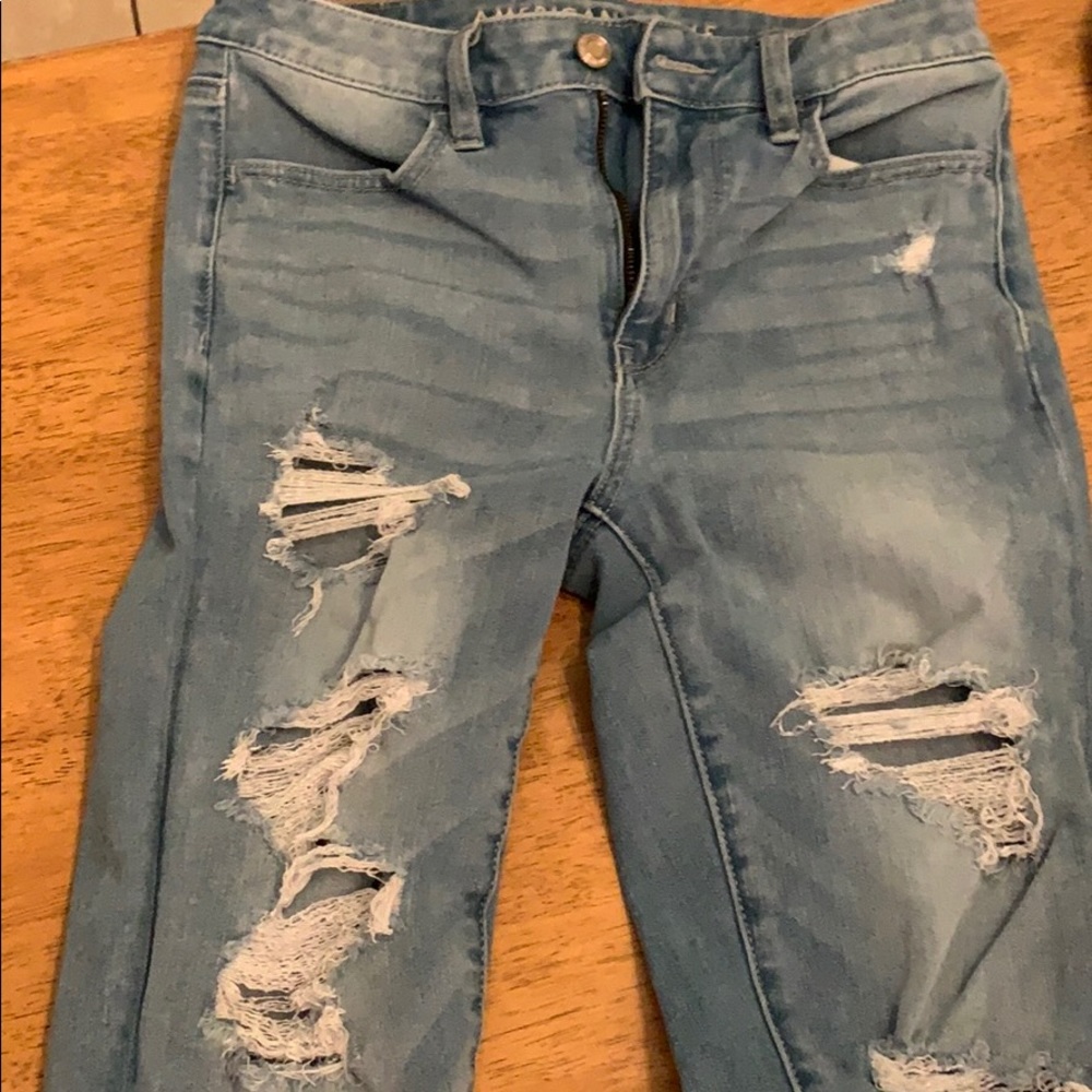 American Eagle ripped jeans
